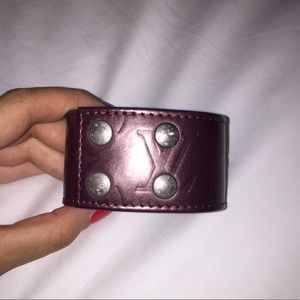 Louis Vuitton Monogram Purple Leather Bracelet